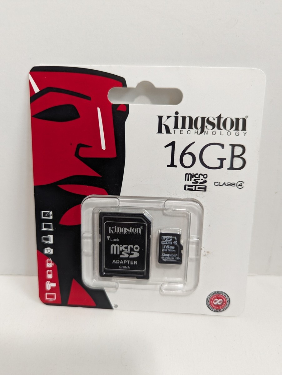 16GB Kingston Micro SD SDHC Memory Card Class 4 TF for phone USA