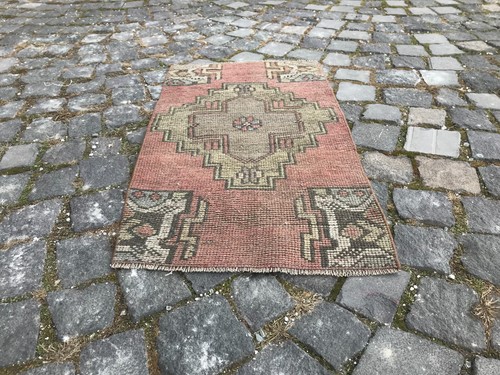 Turkish Antique rug Bohemian Area rug Oushak rug Vintage Rug Handmade Wool rug - Picture 6 of 10