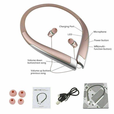 Wireless Headset HX 1100 Stereo Bluetooth V4.0 Headphone Binaural Earphones