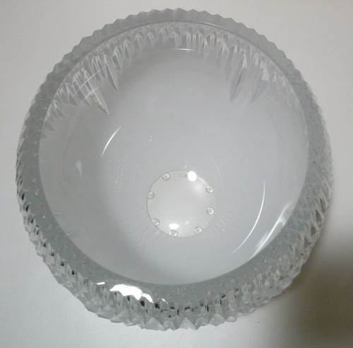 *OTTIMO* Faberge Crystal GLACON ANTARTICA opale bianco rosa ciotola 8 1/4" FRANCIA - Foto 8 di 10