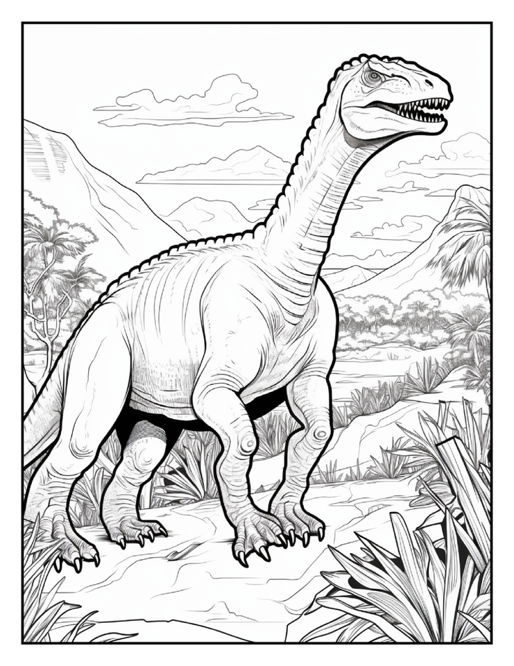 "Cute Dinosaur Coloring Book Perfect Gift for Kids Who Love Dinosaurs