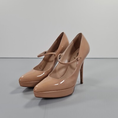 Yves Saint Laurent Damen Heels Beige 36,5 Lackleder High Stiletto 3,5 UK