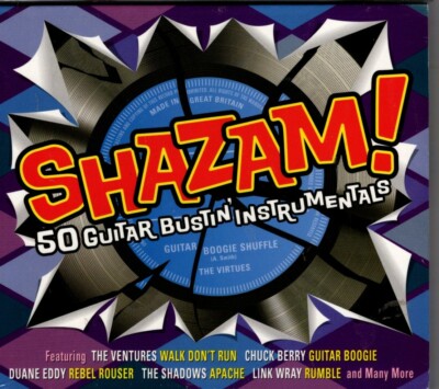 '' Shazam! - 50 Guitar Bustin' Instrumentals '' - 2CD - NEW & SEALED - FREE UK P&P