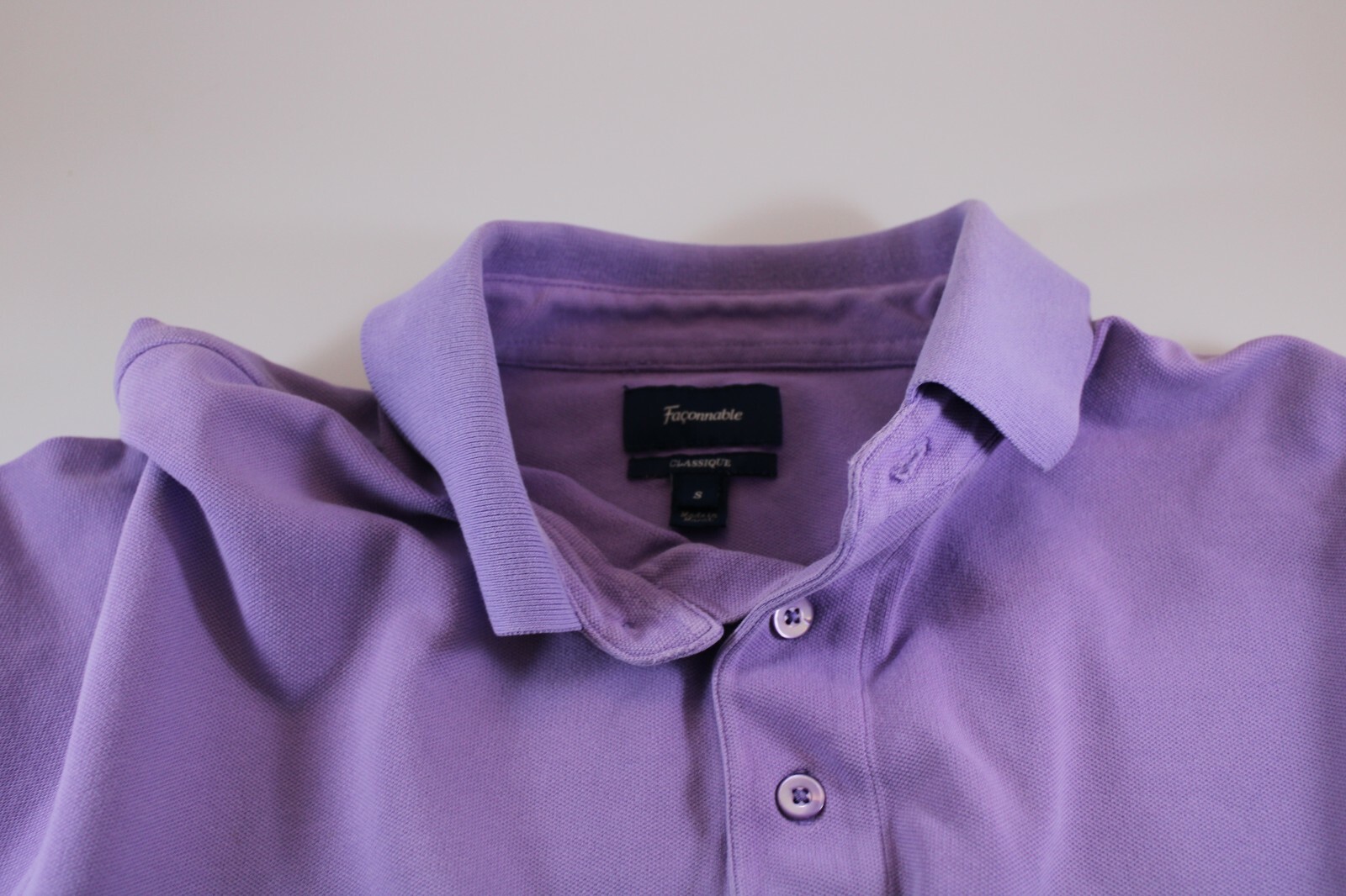Faconnable Classique Men's Small Light Purple Pol… - image 3