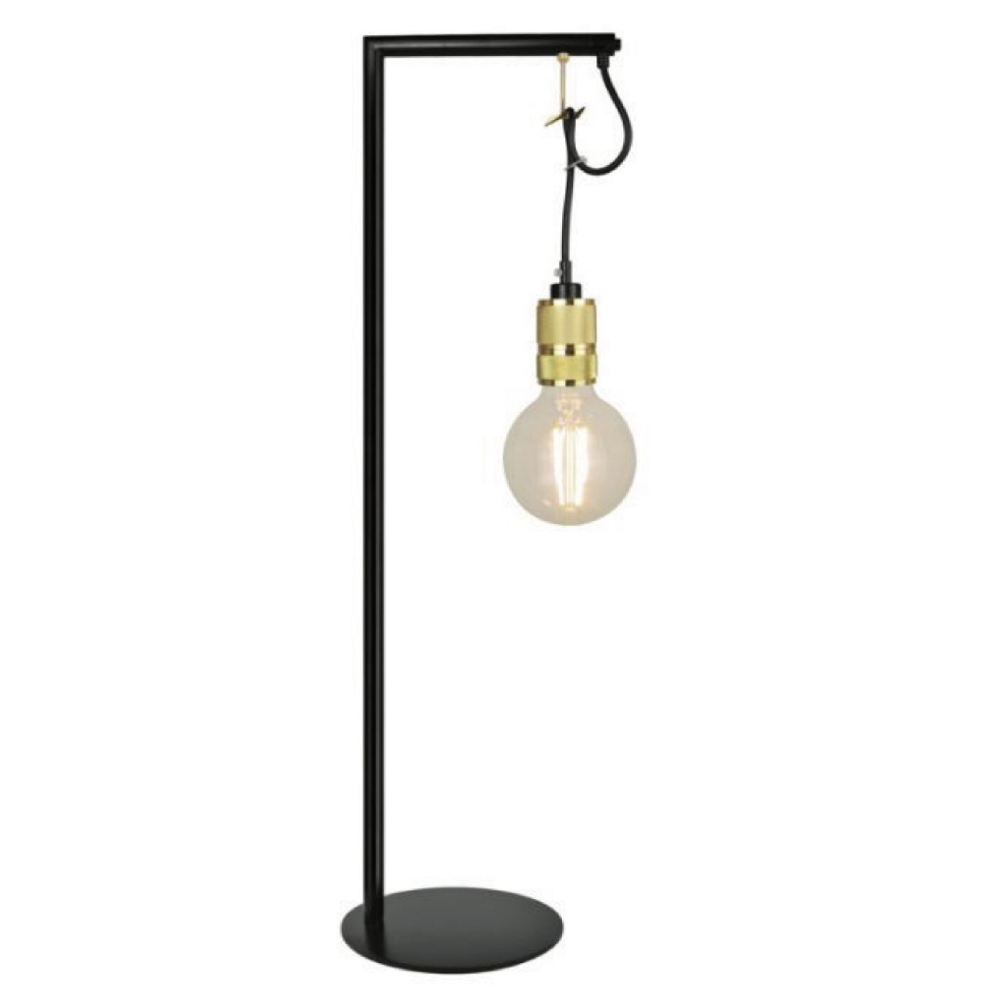 Lampe à poser en métal noir E27 pour créer une ambiance de salon cosy