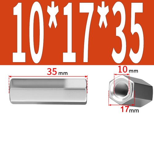 M3 M4 M5 M6 - M24 A2 EDELSTAHL SECHSKANT VERBINDER MUTTERN GEWINDESTANGENKUPPLUNGEN - Bild 57 von 88