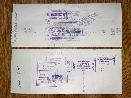 1978 Pittsburgh Pirates: SIGNED Payroll Check (Players/Staff) - Picture 4 of 4