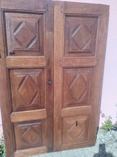 Antica Piccola porta in noce piemontese del '600