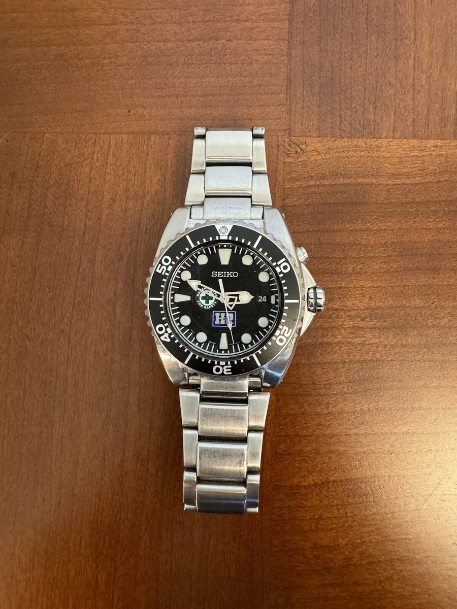 SEIKO Kinetic 5M62-0BL0 Divers 200m Watch Black Dial HP Oil SEIKO Kinetic 5M62-0BL0 Divers 200m Watch Black Dial HP Oil