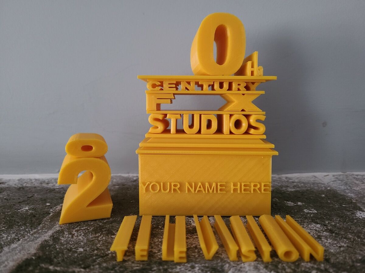 20th Century Fox Logos Puzzle, Movie Style Sign