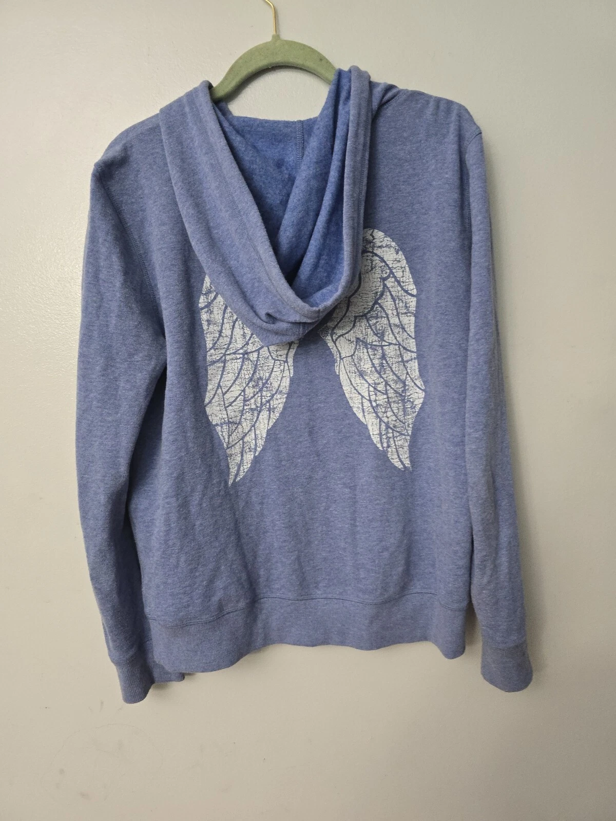 UNDERCOVER Giacca con cappuccio vintage rara Y2K VS Victoria Secret ROSA invecchiata ala d'angelo M