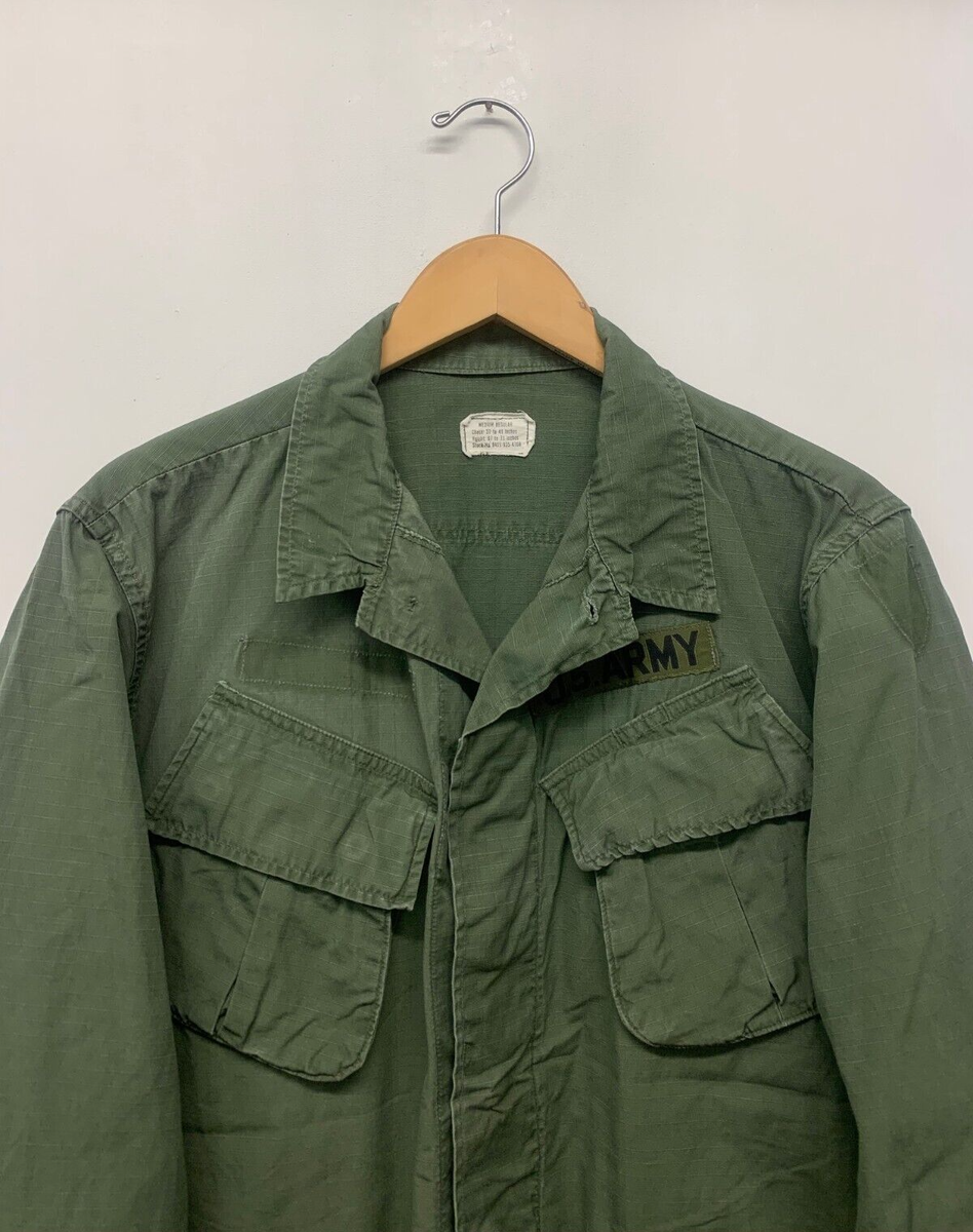 Jungle Fatigue Shirt, Size Medium / Regular, US Army, Dated 1969