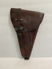 WWII WW2 Era Swedish Military Lahti M40 Husqvarna Marbled Leather Holster H23