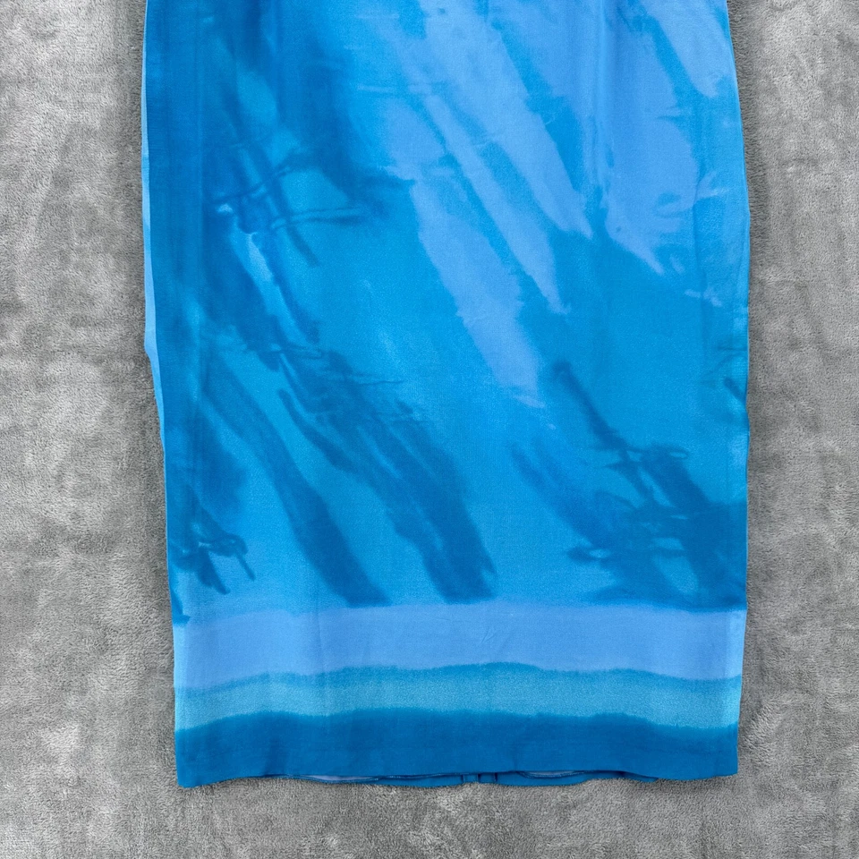 Falda Gerry Weber Mujer 18 Acuarela Artística Bohemia Maxi Patada Recta Hendidura Foto 3 de 4