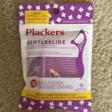 Plackers Gentleslide for Tight Teeth Cool Mint Flavor with Tarter Pick 35
