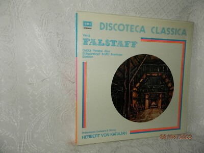 VERDI Falstaff Tito GOBBI Rolando PANERAI Luigi ALVA Herbert Von KARAJAN 3LP EMI