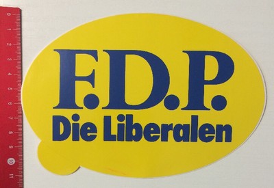 Aufkleber/Sticker: F.D.P. Die Liberalen (28041676)