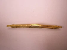 2-1/16" Decorated Front, Gold Tone Vintage SWANK 50 Collar Bar L118