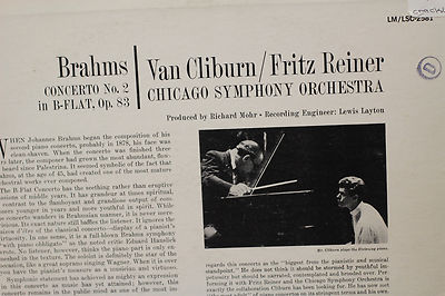 Brahms Concerto No 2 - Van Cliburn Fritz Reiner Conducting Chicago