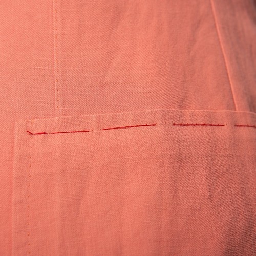 NWT $3250 ISAIA Cotton and Linen Semi-lined Sport Coat Pink 42US/52IT - Picture 11 of 20