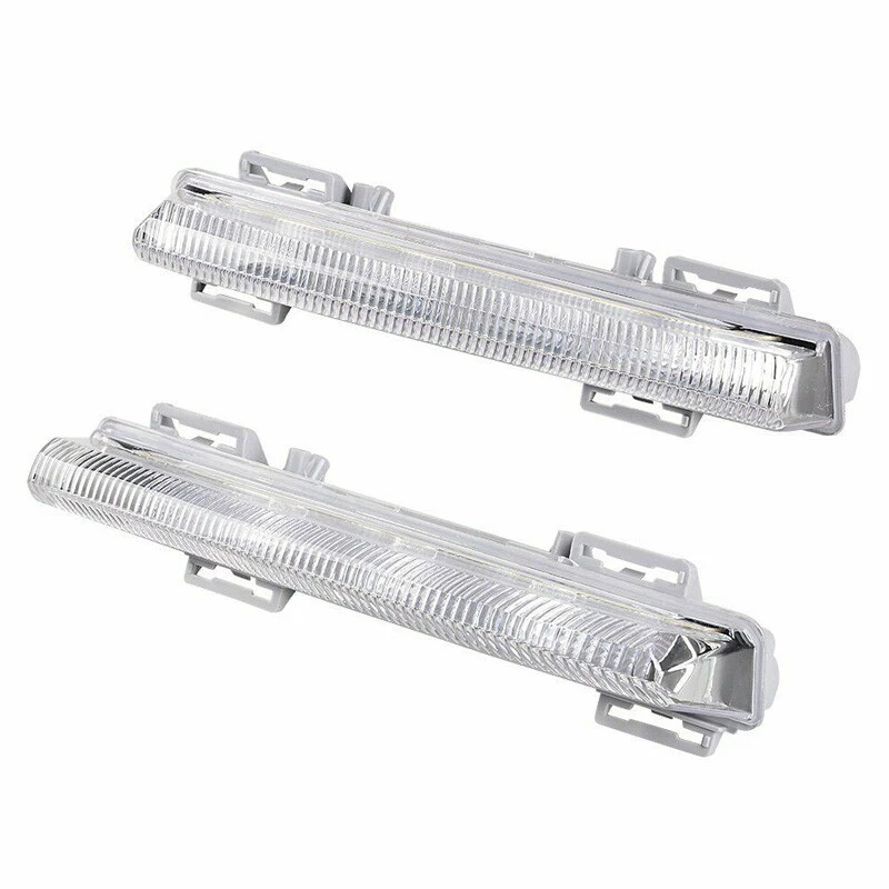 1 par de faros antiniebla DRL para parachoques delantero aptos para Mercedes Benz C350 E350 E550 SLK55 Foto 2 de 4
