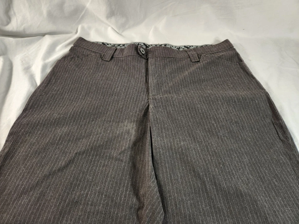 Pantalones de cintura Lee cómodos para mujer negros con rayas 16P talla pequeña 16 bolsillos Foto 2 de 4
