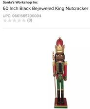 60 In Afro American Nutcracker,  Beautiful Festive And Decorative