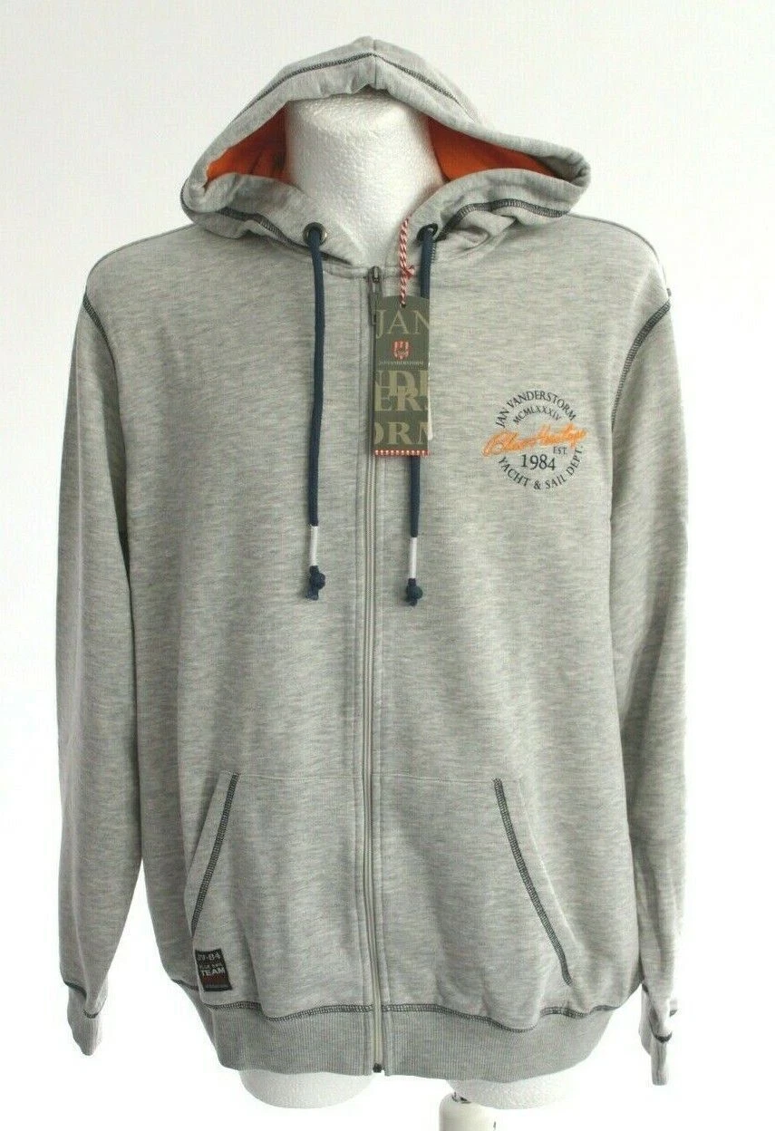 SACAI Felpa uomo Jan Vanderstorm con cappuccio grigia taglia 60 62 68 70 nuova M121