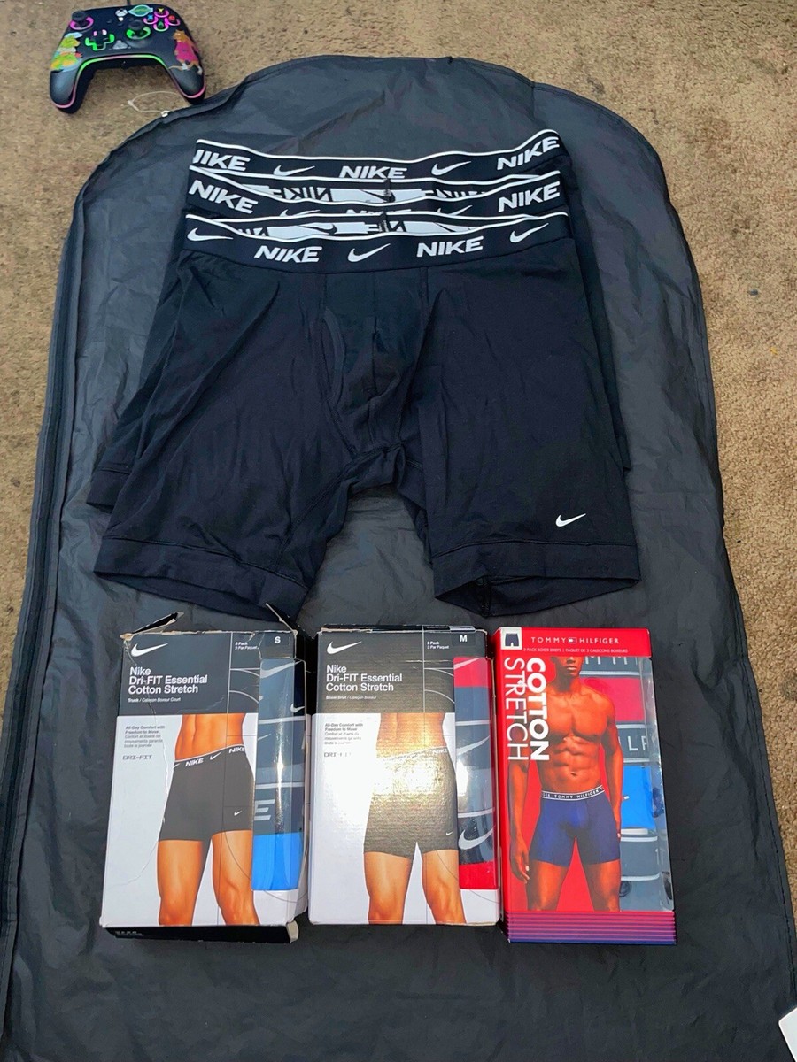 Nike Essential Micro 3-Pack Boxer Brief BUNDLE Dri Fit New | eBay
