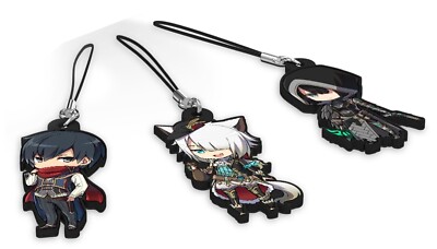 Ys IX 9 Monstrum Nox limited collectors edition, set of 3 puffy keychains ONLY
