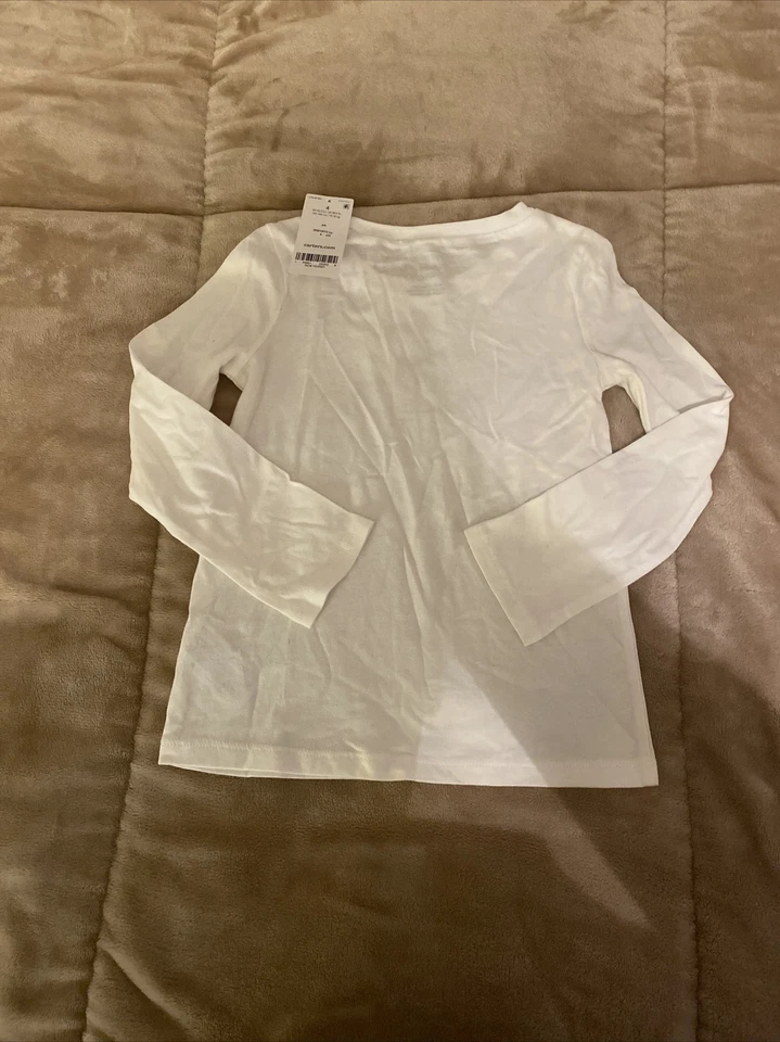 Camiseta Carter's NUEVA CON ETIQUETAS Talla 4/4A Manga Larga Gráfica Cuello Redondo (Caballos/Unicornio) Foto 2 de 4