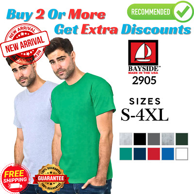 BS212 Bayside 2905 Unisex Short Sleeve Union Made Ultra Comfortable T-Shirt