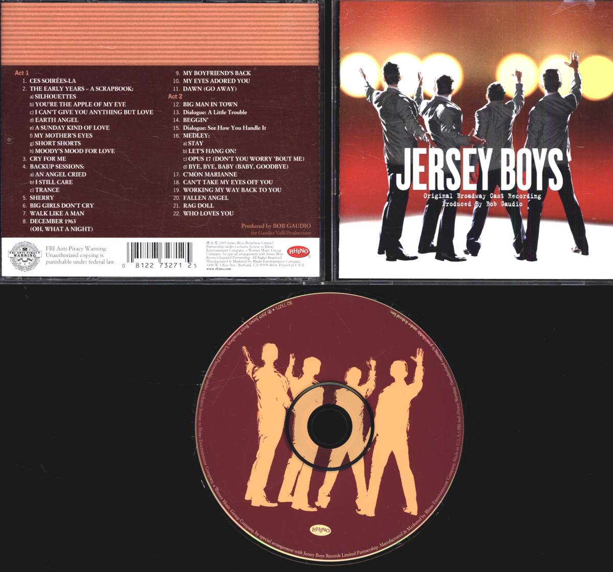 CD JERSEY BOYS ORIGINAL BROADWAY CAST RECORDING | eBay