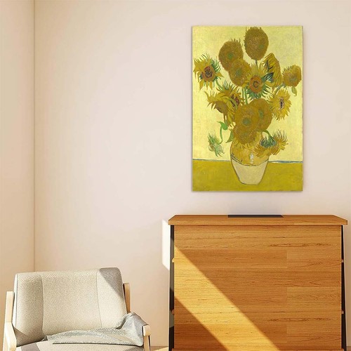Vincent van Gogh sunflowers Hand-painted Oil Painting Wall Art - Picture 1 of 6