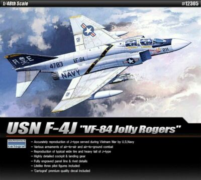 模型+プラモデル 1/48 USN F-4J VF-84 Jolly Rogers #12305 ACADEMY HOBBY MODEL KITS qqffhab Amazon.com: Academy USN F-4J VF-84 Jolly Rogers Model Kit