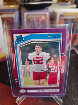 2024 Donruss Football Graham Barton RC #380 Purple Parallel Press Proof