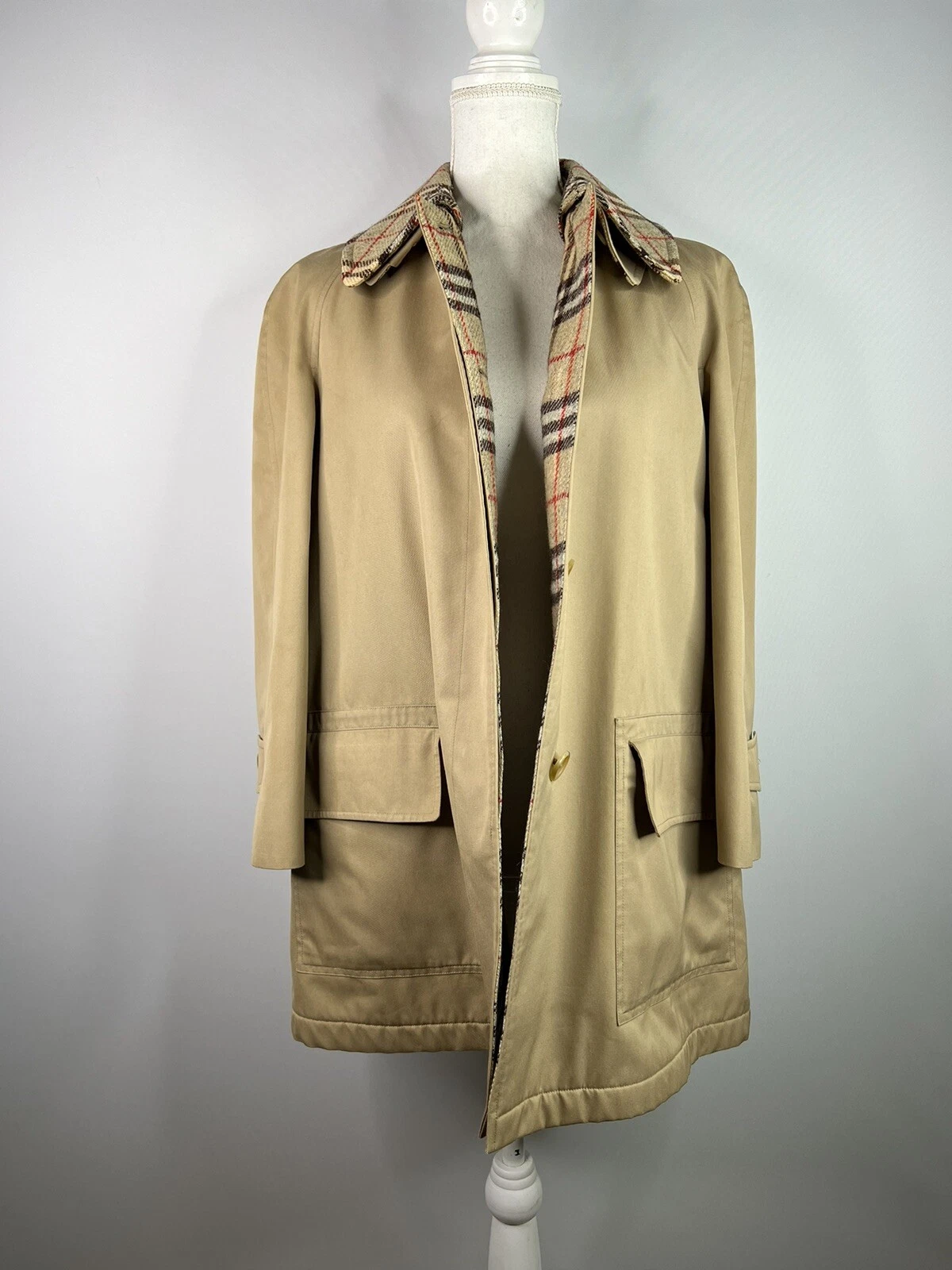 Burberry — Burberry Ladies Jacket Coat Beige Size 42 (UK 14)
