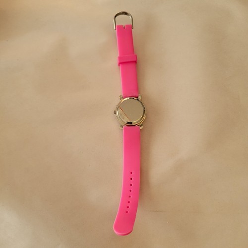 Orologio Scimmia Bambini Quarzo Nuovo Batt Rotante Banana FG Marca Cinturino Rosa con Scimmia - Foto 8 di 10