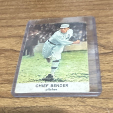 Golden Press 1961 Hall of Fame Chief Bender #18 MLB Philadelphia Athletics Card