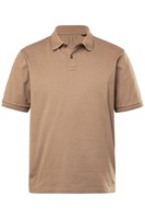 Jp 1880 Herren Poloshirt Flexnamic® L-8XL Halbarm Braun/Grau
