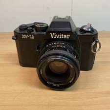 Vivitar XV-11 Vintage Film Camera Tested Works Well 50mm 1:1.9 Lens SLR