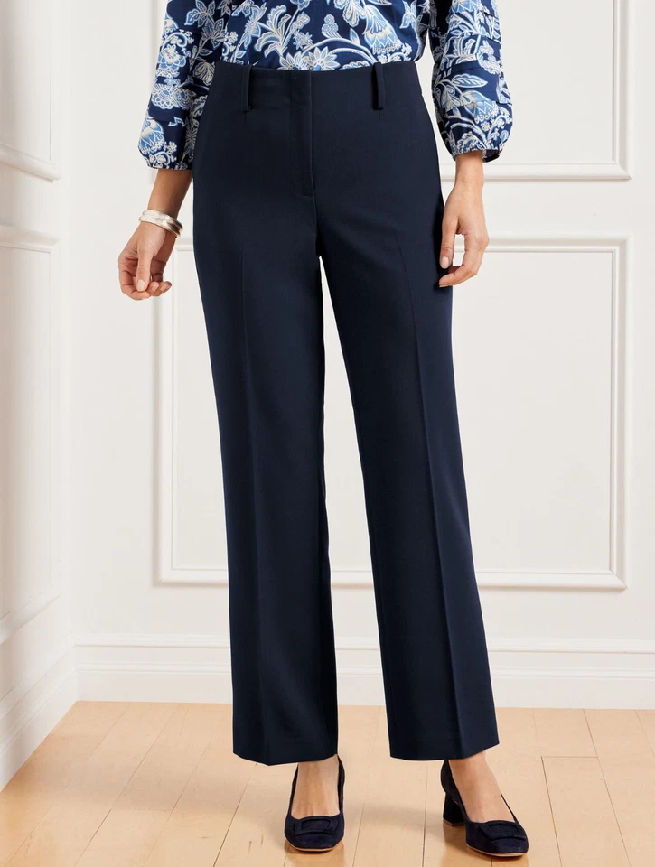 Talbots Southampton Tailored Stretch Straight Leg Pants, NWT $129, color WHITE - Image 4 of 4