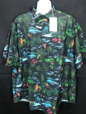Tommy Bahama B T Bahama Coast Neon Shores Shirt Mens Size 2XLB Black 138 NWT