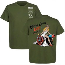 Grunt Style Keeping Liberty Lit Shirt Since 1776 Military Graphic Tee