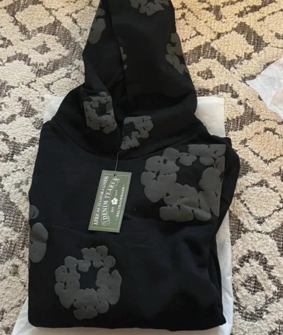 Denim Tears The Cotton Wreath Hoodie 100% Authentic