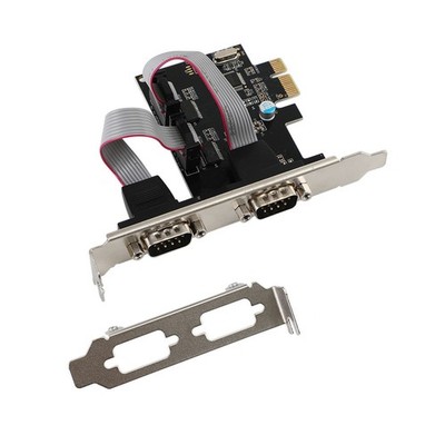 PCIE To 2-Port Dual RS232 Serial PCI-E Extender Board Adapter Card WCH382 Chip