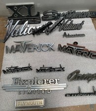 Lot Of 15 Vintage Car Emblem Badges Lot Of 15 Vintage Car Emblem Badges