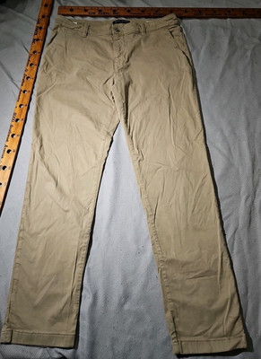 Mavi Jeans Mens 36x32 Beige Edward Slim Straight Pants Chinos Casual Stretch