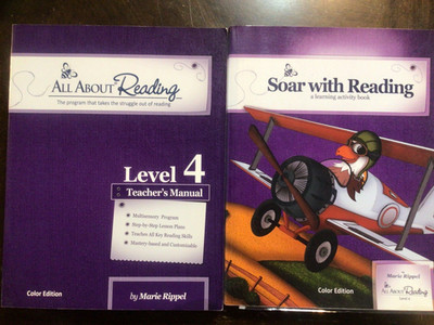 All About Reading Level 4 lot COLOR Teacher's Manual and Student Activities 2019