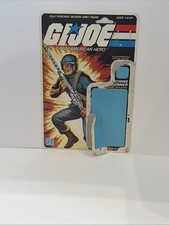 Vintage  G.I. Joe 1982 V1 Machine Gunner Rock N Roll Full Cardback File Card